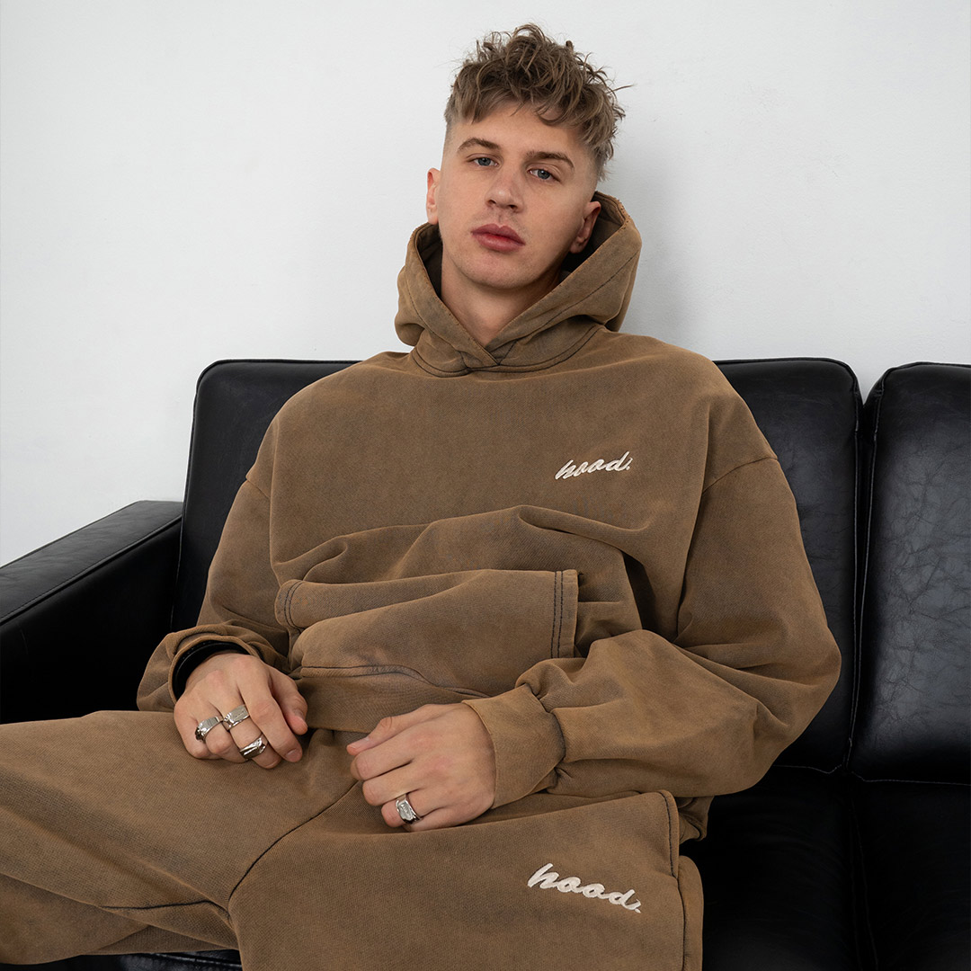 Premium Vintage Hoodie - Rustic Bronze